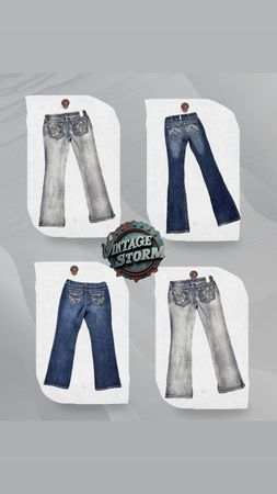 Y2K Embroidered Pocket Jean