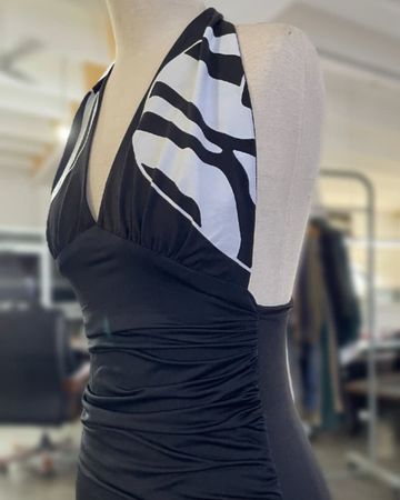 Upcycled y2k Tutu Halter Dress