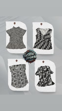 Y2K Printed Wrap Blouses