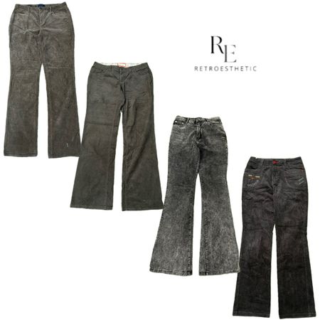 Y2K UNIQUE COURDRY PANTS RE-3252