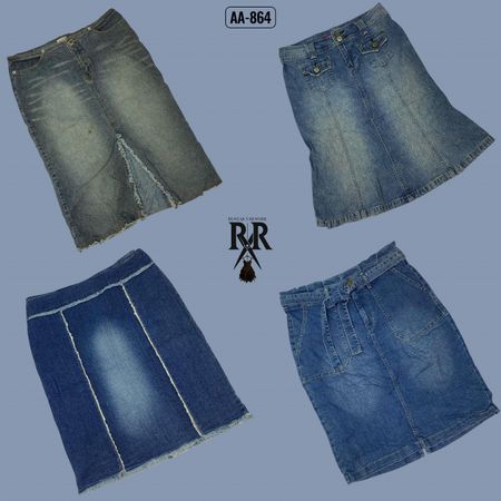 Y2K Britney Era Denim Midi Skirts (AA-864)
