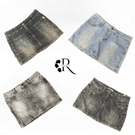 Y2K Unique Girl Denim Mini Skirts RW1998