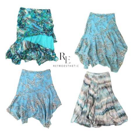 Y2K Unique Girl Poly Maxi Skirts RE-3257