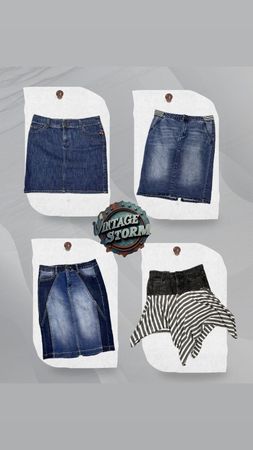 Y2K Urban Diva Denim Skirt