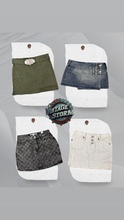Y2K Midnight Vixen Denim Skirt