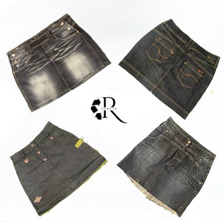 Y2K Paris Hilton Denim Mini Skit RW2002