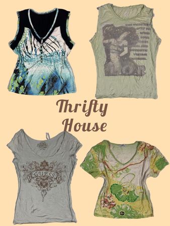 Bohemian Y2K Graphic Tees(TH/401)