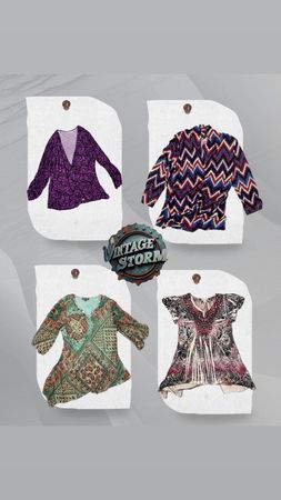 Y2K Retro Muse Poly Blouse