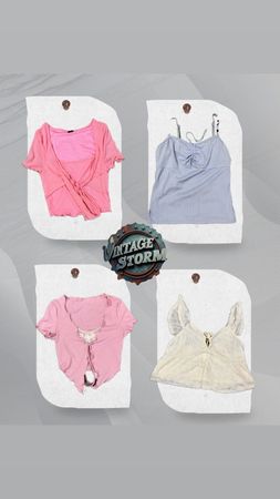 Y2K Poly Blouse