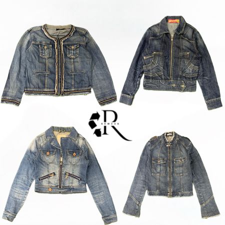 Y2K Era Cyber Girl Denim Jacket RW2007