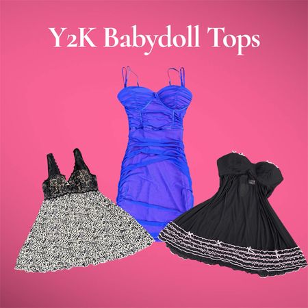 Y2K Babydoll Tops - (19/05)