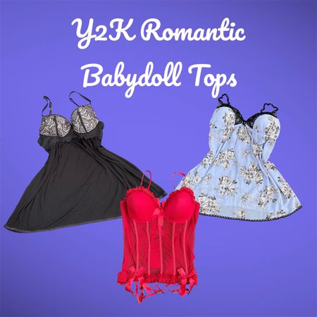 Y2K Romantic Babydoll Tops - (19/05)