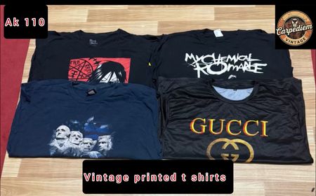 Vintage printed t shirts ak110