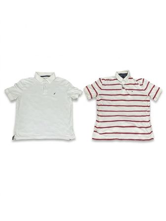 (FV-1477) Branded Collar T-shirt ( Polo, Tommy Hilfiger, Nautica,Chaps).