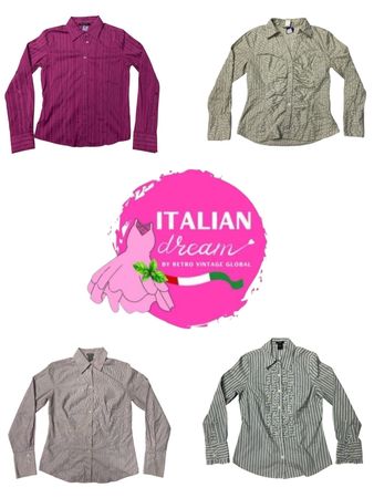 Y2K light colour office shirts