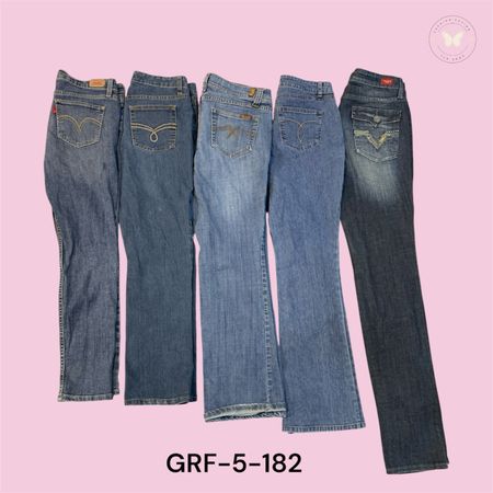 Y2K Fashionable Women’s Baggy Denim Pants  (GRF-5-182)