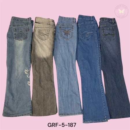 Casual Y2K Denim Trousers for Women (GRF-5-187)