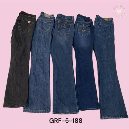 Women’s Y2K Premium Wide Leg Denim Jeans (GRF-5-188)