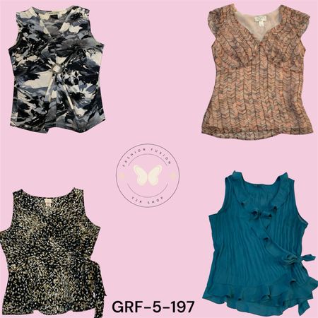 Floral Print Poly Blend Y2K Style Top (GRF-5-197)