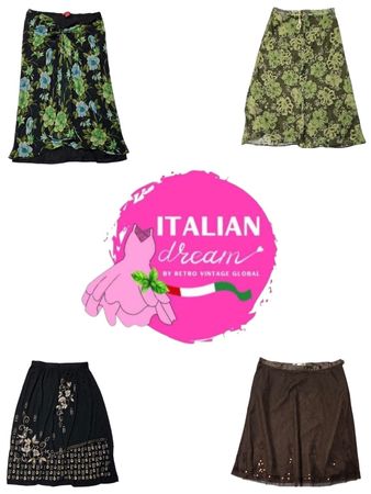 Y2K grunge core mix poly skirt