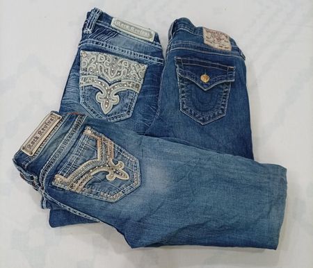 CR8632 VINTAGE MIX BRANDED FLARE & STRAIGHT JEANS