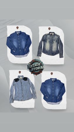 Y2K Indie Blue Blouses
