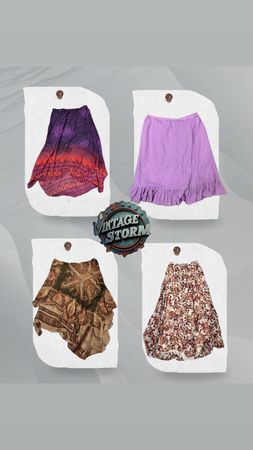 Y2K Floral Peasant Skirt
