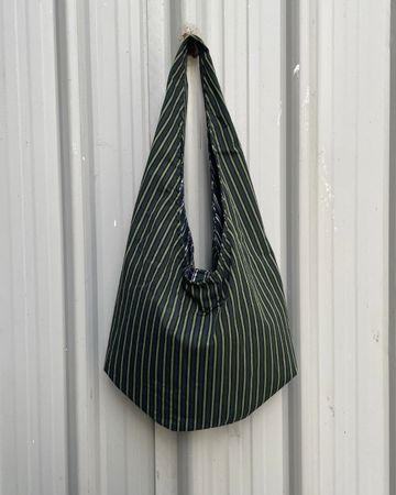 Upcycled Oxford Slouchy Bag