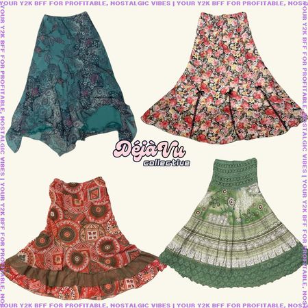 Y2K Boho Skirts