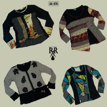 Y2K Colourful Retro Vibe Full Sleeve Tops (AA-870)