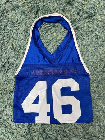 Upcycled Jersey Sports Halter Top (DV -05)