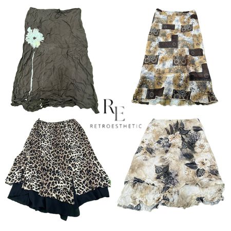Y2K Cutesy vibe Girl Poly Skirts RE-3276