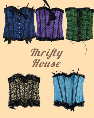 Y2k Cyber Core Corset Tops(TH/407)