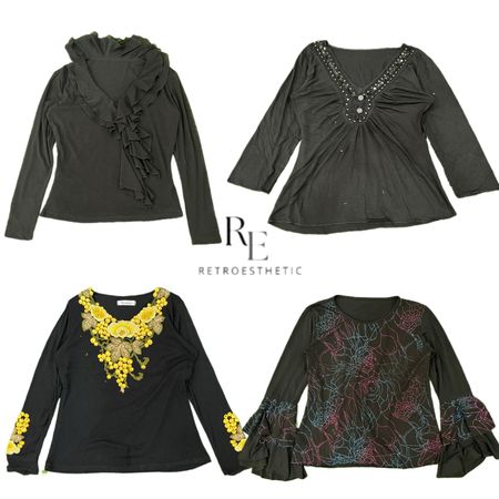 Y2K Natural Vibe Full Sleeve Tops RE-3281