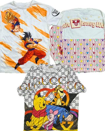 T-shirts de dessin animé premium