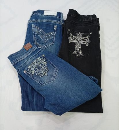 CR8662 Y2K FLARE JEANS