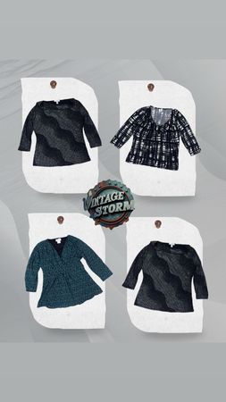 Y2K Patterned Poly Blouse