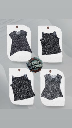 Y2K Aesthetic Poly Blouse