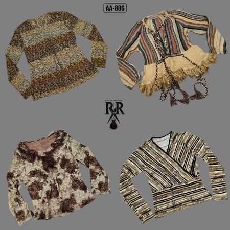 Y2K Earthy Tone Mix Full Sleeve tops (AA-886)