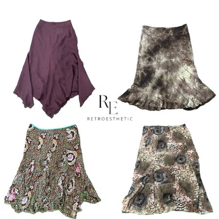 Y2K NYC IT GIRL MIDI SKIRT RE-3289