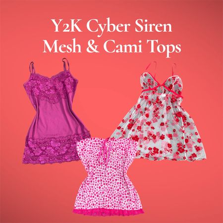 Y2K Cyber Siren Meah & Cami Tops - (21/05)