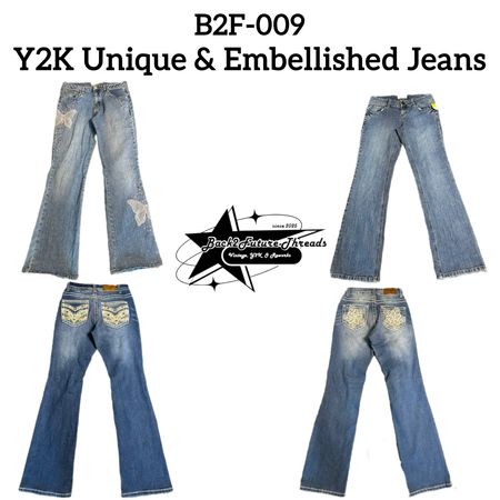 Y2K Unique & Flared Jeans (B2F-009)