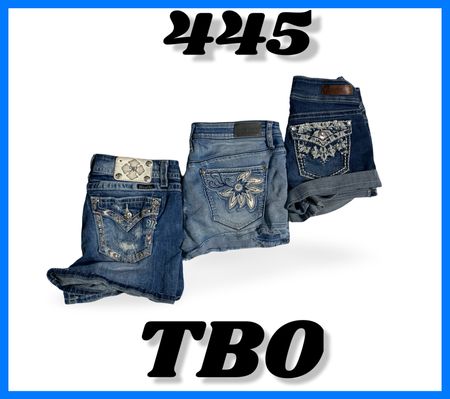 Y2k detailing shorts ( brands) Wallflower & Miss Me etc #445.