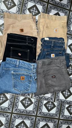 Carhaart and dickies paints jean cotton mix