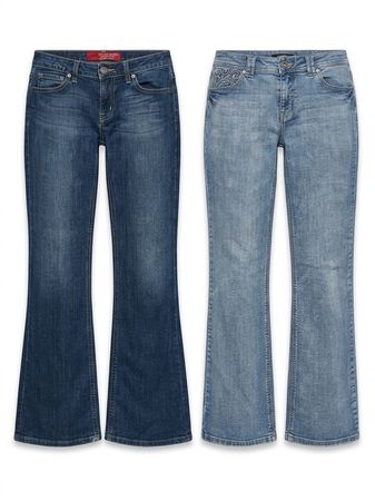 (FV-1507) Y2K BoyFriend Flared Jeans