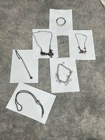 (FV-1512) Y2K Jewelry Bundle Vintage Charm Necklace Bracelet Coquette Fairycore Accessories Set