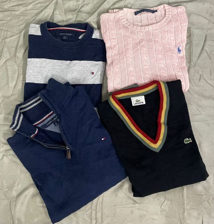 Pulls Ralph Lauren, Lacoste et Tommy Hilfiger