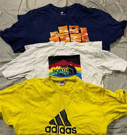T-shirts Nike, Adidas et The North Face
