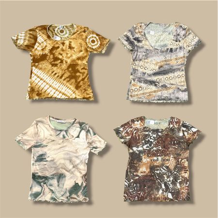 Y2k Earthy Prints Tops