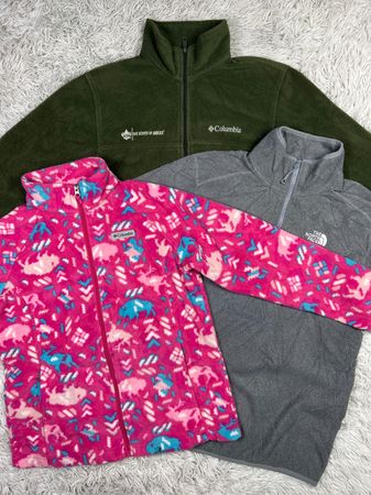 Mix branded fleece jacket